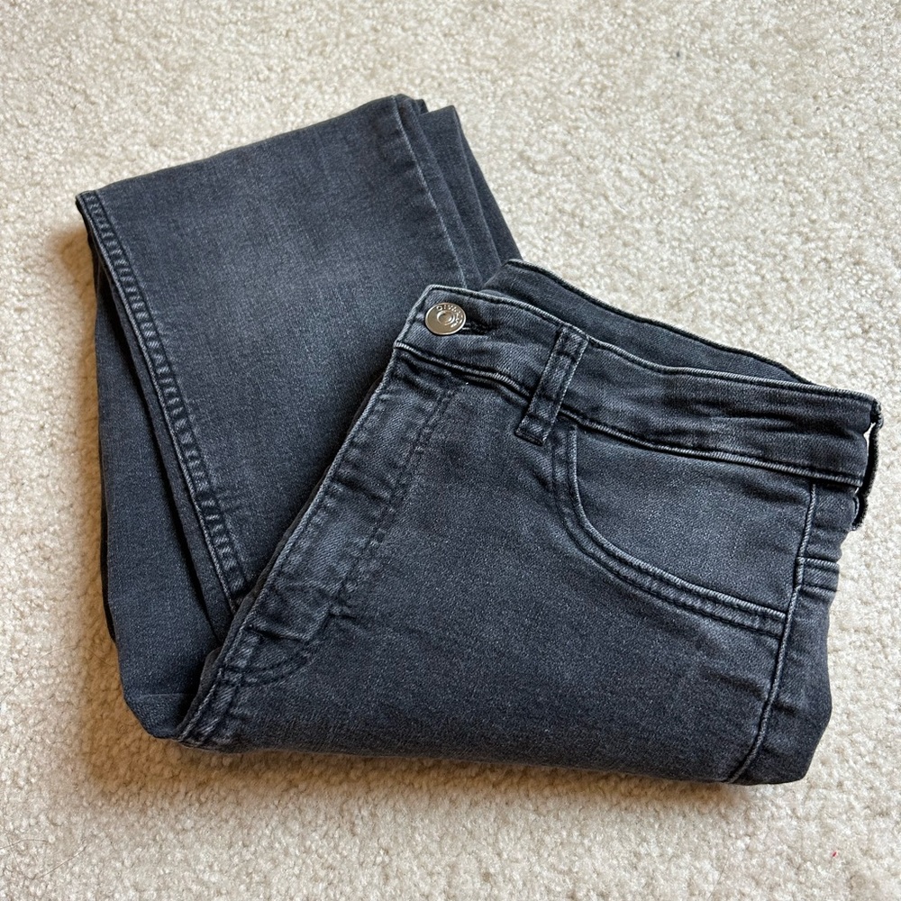 H&M divided dark grey high waisted skinny jeans. Size 6